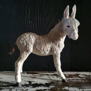 Vintage CYBIS "Fitzgerald" Gray Donkey Burro Bisque Porcelain Figurine
